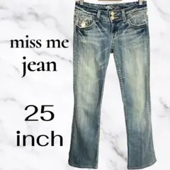 美品✨【missme jean】スキニーフレアジーンズ　ローライズ　伸縮性　25