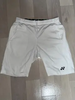 YONEX ホワイト ハーフパンツ JP L