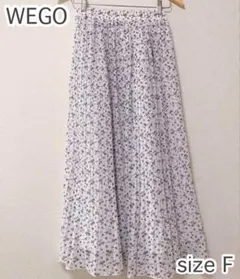 美品！ WEGO ウィゴー シフォンプリーツ ロングスカート スカート 花柄