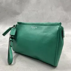 COACH レザー グリーン レディース ポーチ 9279のサムネイル