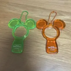 東京ディズニーリゾート ミッキー型 キーチェーン 2個セット