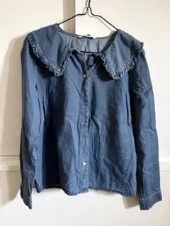 2000 Stradivarius 襟　ブラウス　フリルのサムネイル