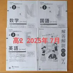 最新版 2025年7月 ベネッセ総合学力テスト 進研模試 高2解答解説 新品