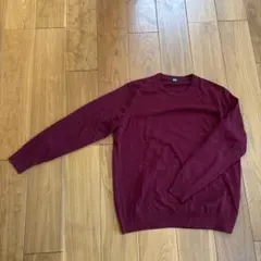 UNIQLO ユニクロ バーガンディ 赤 ニットセーター XL メンズ