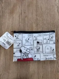 SNOOPY クラシック柄 平型ポーチ