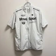 ト*ー様 Move Sport 半袖トレーニングジャケット オフホワイト Oサイ