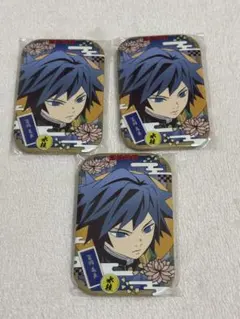 鬼滅の刃 冨岡義勇 まるかく缶バッジセット