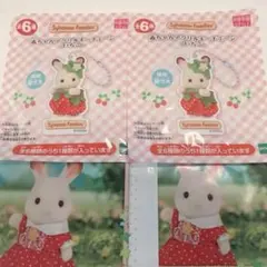 シルバニアファミリー　赤ちゃんアクリルキーチェーン　いちご