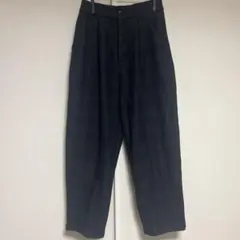 裏起毛あったかパンツ　ブラックチェック