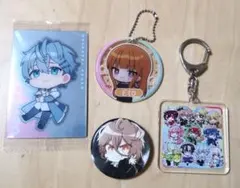 カラフルピーチ　からぴち　全員集合　アクリルキーホルダー　バッジ　セット
