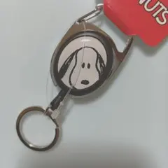 スヌーピー＆ウッドストック　メタリールキーリング　キーホルダー