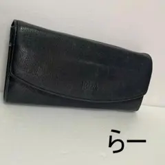 IBIZA イビザ 長財布 レザー ブラック 黒 本革 フラップ ブラック