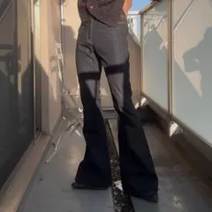 y2k archive grunge flare denim