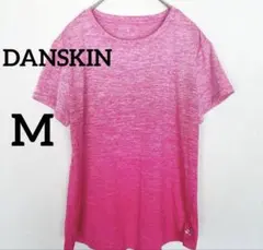 ダンスキン DANSKIN スポーツTシャツ M ピンク 杢調 速乾 ヨガ 美品のサムネイル