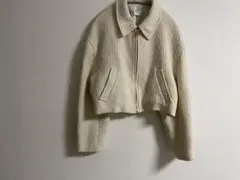 ZARA クリーム色 クロップドジャケット S
