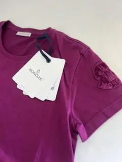 【新品タグ付】モンクレール ビッグロゴ ベルベットワッペン Tシャツ S