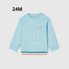 jacadi ⭐︎新品⭐︎ことりプリント入り裏起毛24M