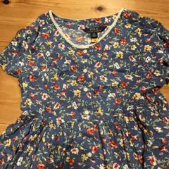 POLO 花柄 半袖ワンピース