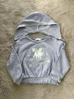 メゾピアノ ユニコーン刺繍トレーナー 120cm