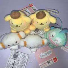 サンリオ　むにゃすやマスコットポムポムプリン こぎみゅん ハンギョドン