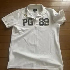 【超美品】PGG 半袖 ハーフジップ シャツ 白／ホワイト　サイズ4 超美品】PGG 半袖 ハーフジップ シャツ 白／ホワイト サイズ4 - メルカリ