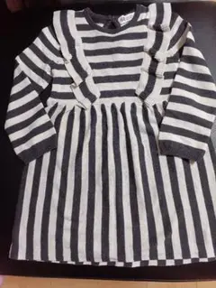 H&M　ニットワンピース　　ボーダー　ストライプ　90～95cm