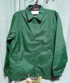 緑色ナイロンジャケット/コーチジャケット/グリーン/M