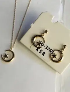 新品K18金セットピアス&ネックレス