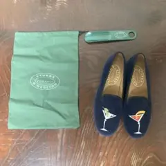 STUBBS & WOOTTON ネイビー ローファー - メルカリ