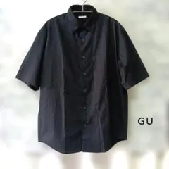 ＧＵ　 半袖シャツ ネイビー サイズSのサムネイル