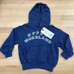 オーシャンアンドグラウンド フード付きトレーナー 90サイズ ダークブルー 紺