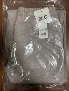 UNIQLO:C スウェットワイドパンツ　WEB限定XS/ベージュ