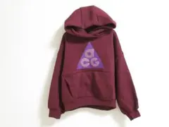 130 紫 ナイキ ACG キッズ フリース パーカー プルオーバー