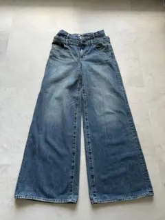 MOUSSY ワイドレッグ デニムパンツ