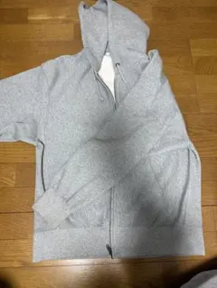 GU ヘビーウェイトスウェットフルジップパーカーLサイズ グレー