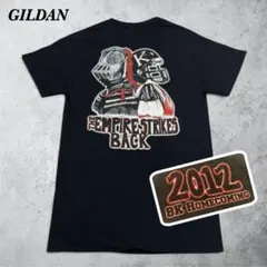 GILDAN Tシャツ S 黒 バックプリント 2012 アメカジ 古着 半袖