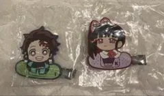 鬼滅の刃　キャラばんちょうこうヘアクリップ　竈門炭治郎・栗花落カナヲ