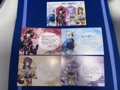 hololive 極楽湯　ポストカード　ホロライブゲーマーズ　5種セット