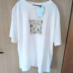 デコイ ひやさらコットンTシャツ 花柄 　大人きれいめ　カジュアルのサムネイル