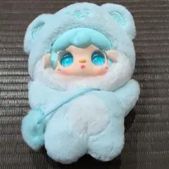 YOOKI ぬいぐるみキーホルダー ライトブルー カード付き