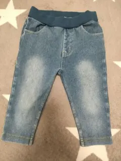 petit main デニムパンツ ウエストゴム付き