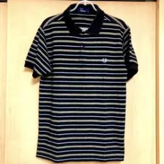 ◆超レア‼️美品‼️ポルトガル製‼️フレッドペリー ポロシャツ　ボーダー　鹿子　月桂樹