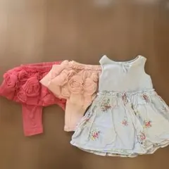 babyGap レギンス2点70㎝、ワンピース1点18カ月から24カ月