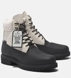 希少　ティンバーランド　28.5cm プレミアム 6インチ バイカラー　白黒