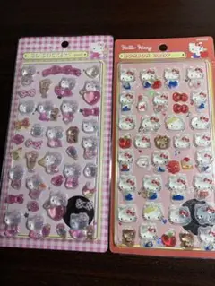 ハローキティ 3Dステッカー & ボンボンドロップシール
