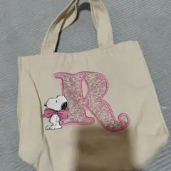 スヌーピー R 刺繍トートバッグ PEANUTS