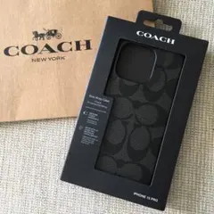 新品★COACH コーチ 定価14,300円 iPhone 15 Proケース