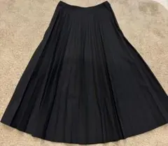 プリーツスカート 黒 ロングスカート