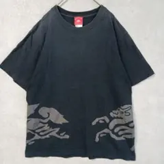 ​【希少】キリンビール 聖獣麒麟 裾大判プリントTシャツ M 黒 企業古着のサムネイル