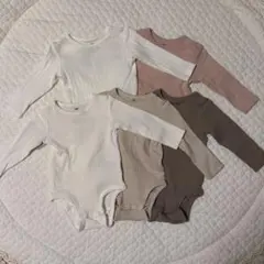 H&M 長袖ロンパース 5点セット 68cm